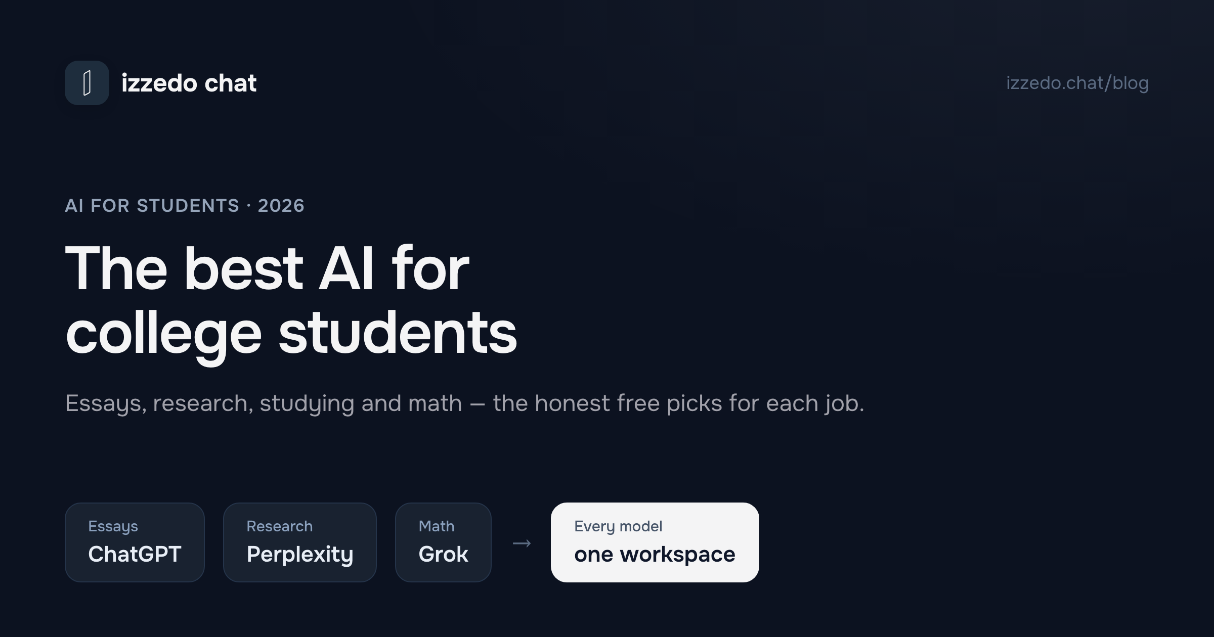 Best AI for College Students in 2026: The Free Tools That Actually Help