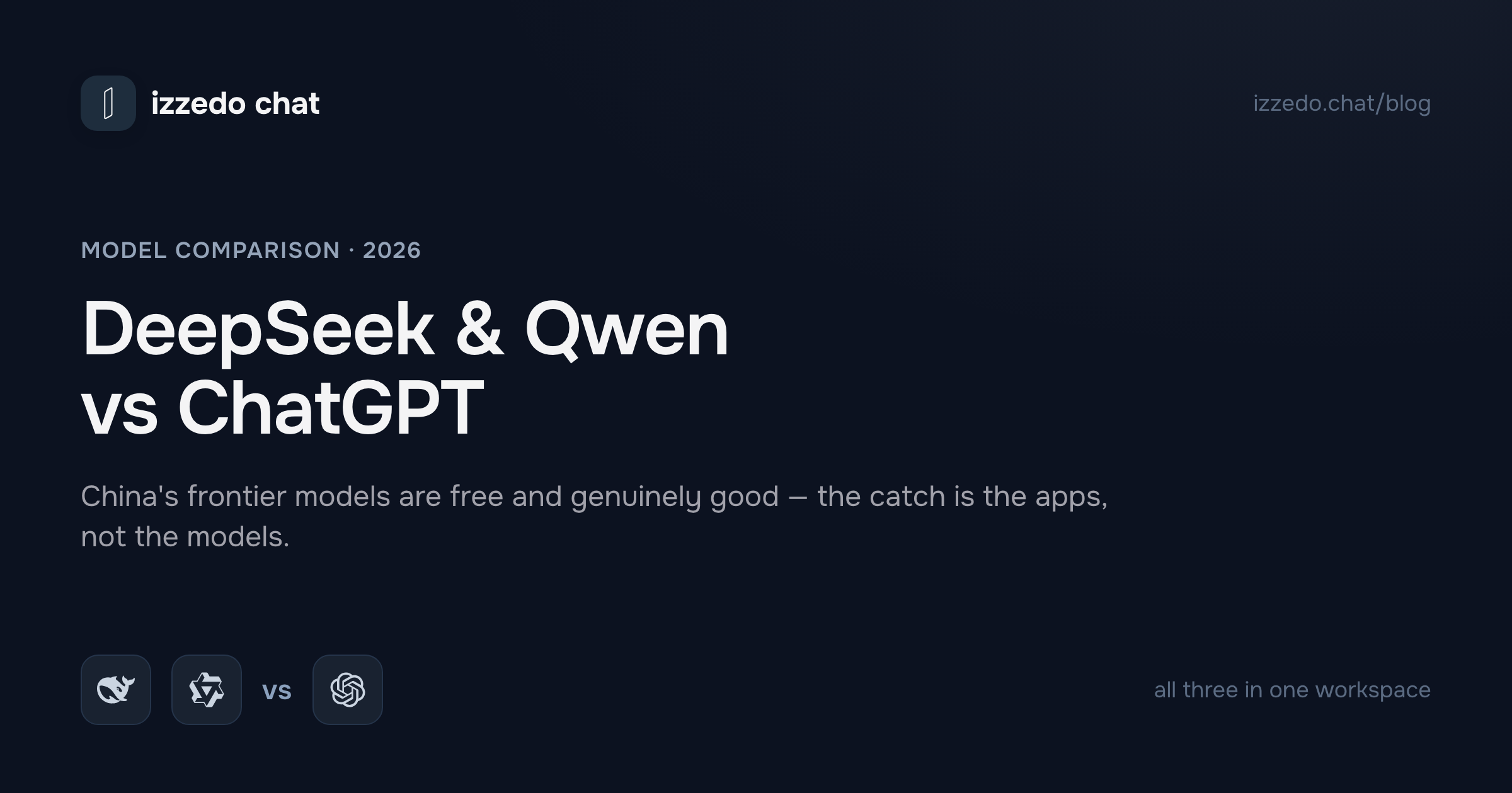 DeepSeek & Qwen vs ChatGPT (2026): How Good Are the Chinese AI Models — and What's the Catch?