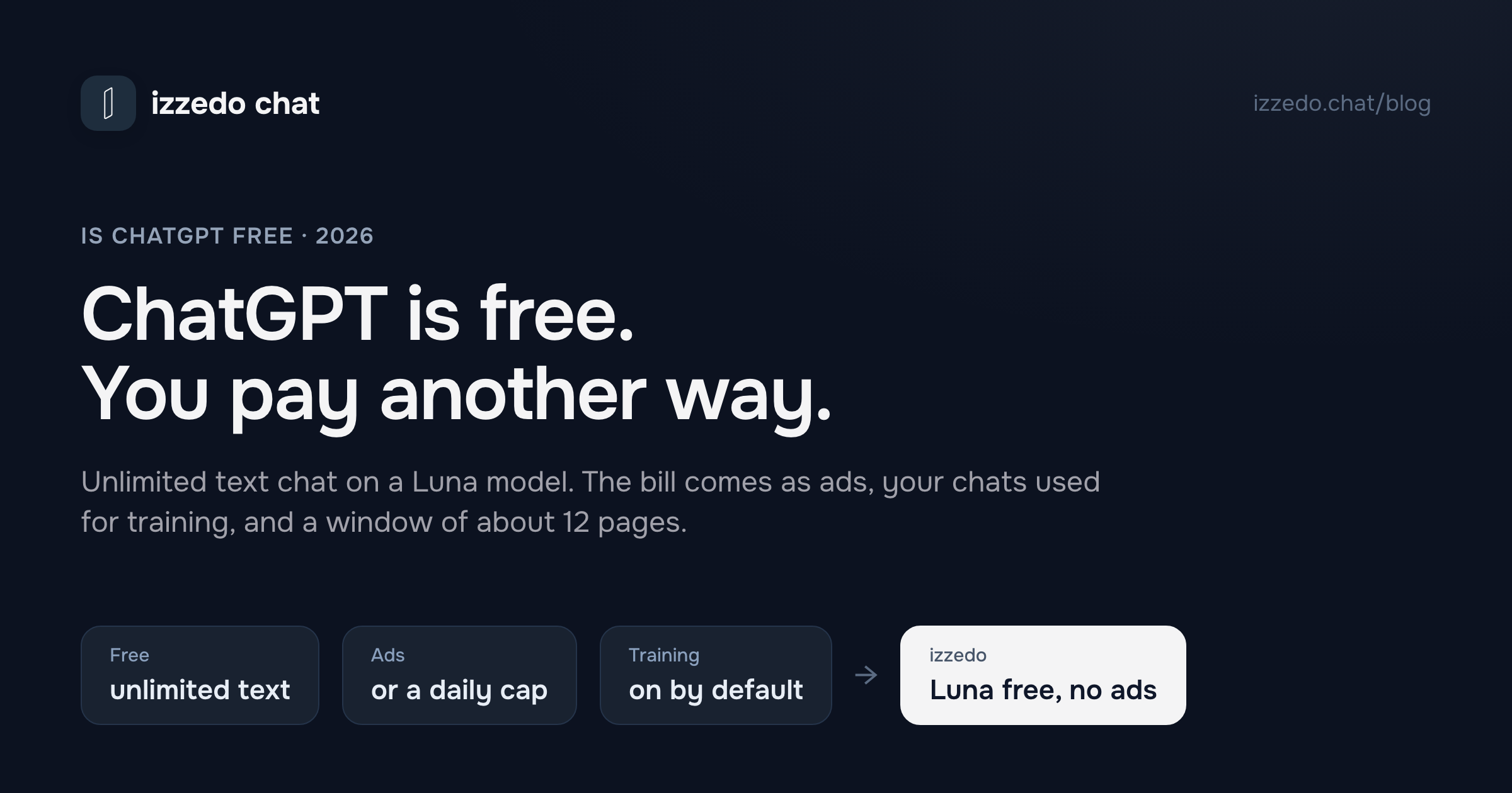 Is ChatGPT Free? Yes. Here's What You Pay Instead of Money