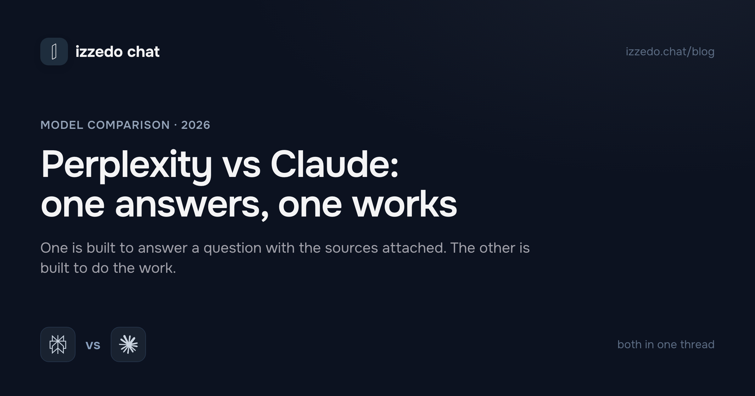 Perplexity vs Claude in 2026: One Answers, One Works